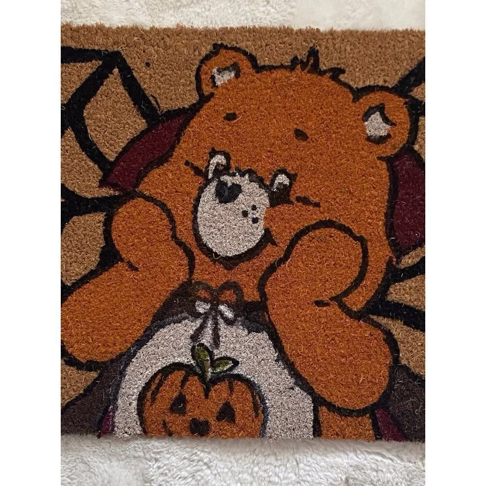 Care‎ Bears Halloween Spider Web Vampire Pumpkin Outdoor Coir Door Mat 18 X 28”